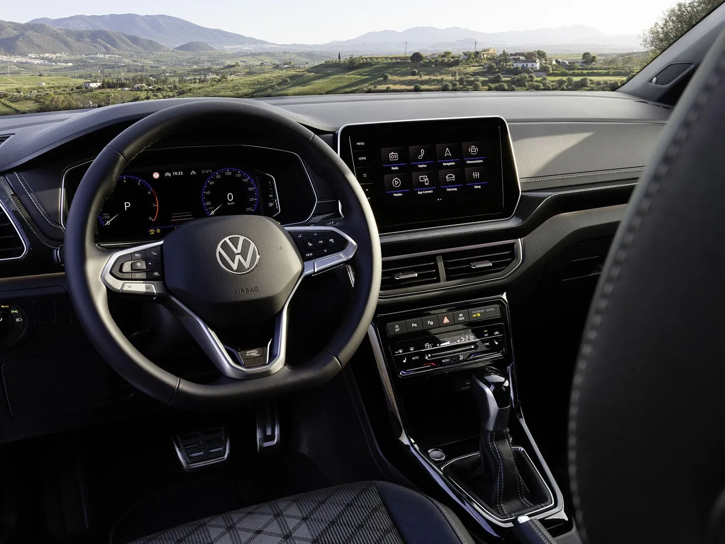 Het dashboard van de Volkswagen T-Cross